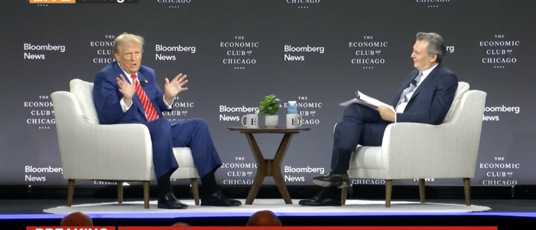 ‘Unruly And Violent’: Crowd Boos Bloomberg Editor-In-Chief For Slamming Trump’s 2020 Transfer Of Power